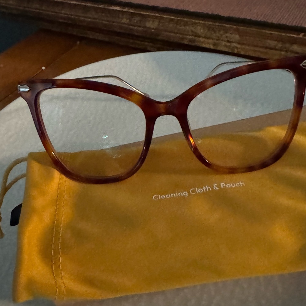 Elegant Brown Women's Glasses Cat eyes